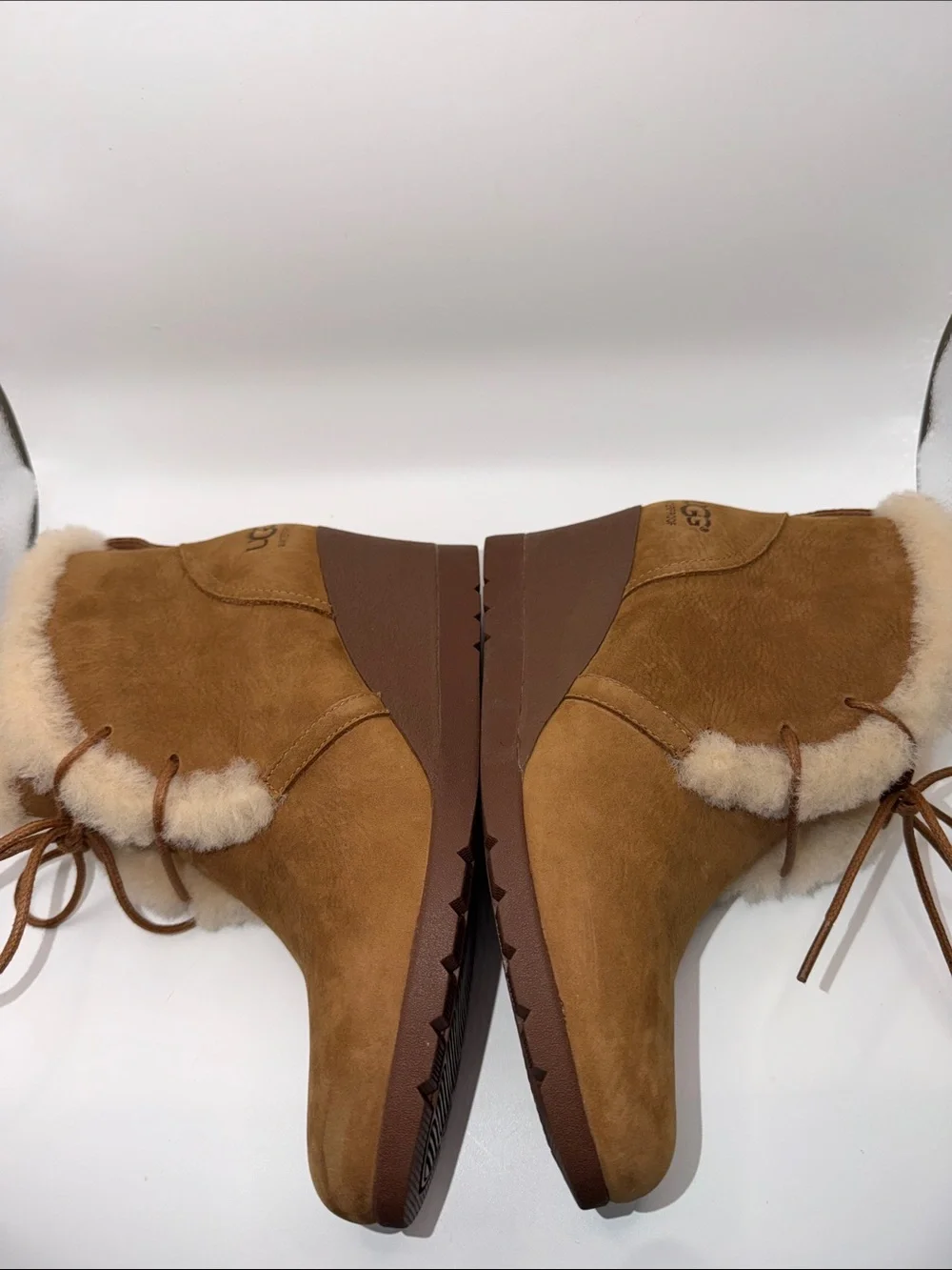 UGG Jeovana Wedge Chestnut Booties